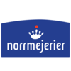 Logotyp med blå bakgrund och texten norrmejerier