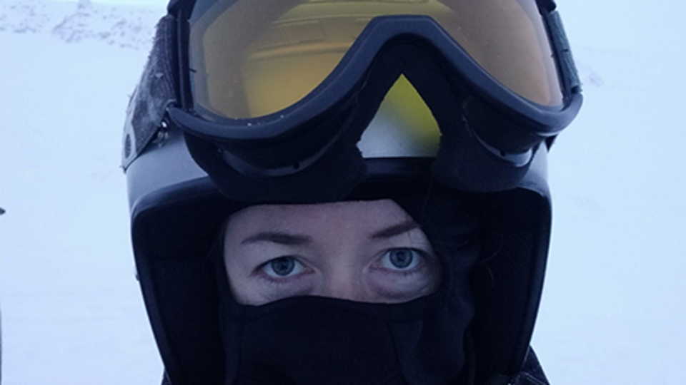 Michelle Neretorp på Svalbard